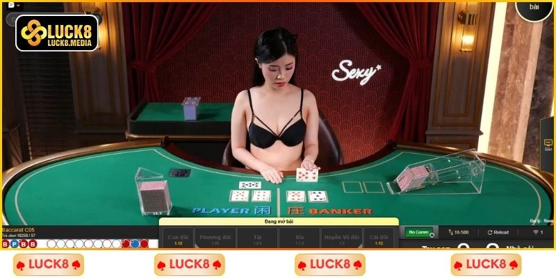 LUCK8 | Casino Luck8 - Sảnh Game Đa Dạng, Càng Chơi Càng Mê 4 Giải trí với siêu phẩm Baccarat thưởng cao